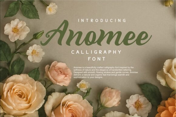 Anomee: A Graceful Script Font for Editorial Design