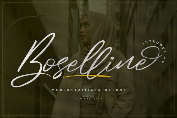 Boselline: A Script Font for Creative Crafters and Product Makers