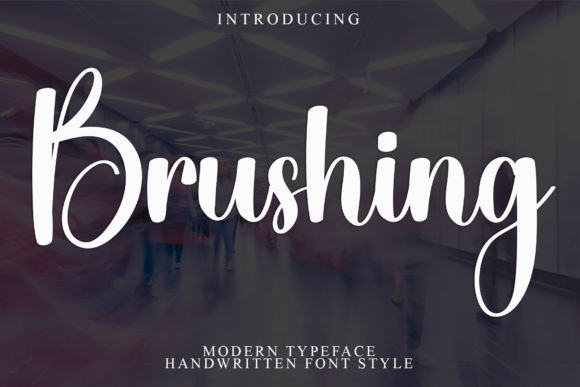Brushing Font for Modern Web Design