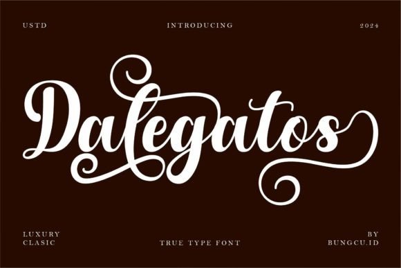 Dalegatos: A Timeless Script Font for Crafters and Designers