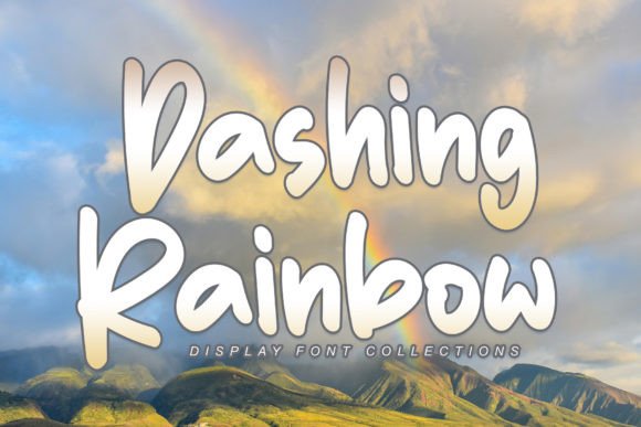 Dashing Rainbow: A Stylish Font for Modern Branding