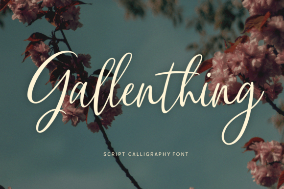 Gallenthing: A Script Font with a Personal Touch
