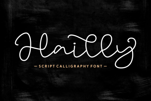Hailly Script Calligraphy Font for Creative Makers