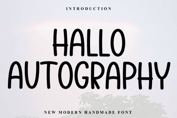 Hallo Autography Font for Modern Branding