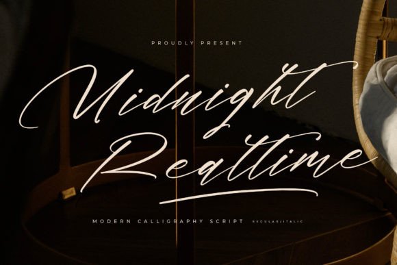 Midnight Realtime: A Script Font with Timeless Elegance