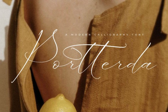 Portterda: A Modern Calligraphy Font for Creative Makers