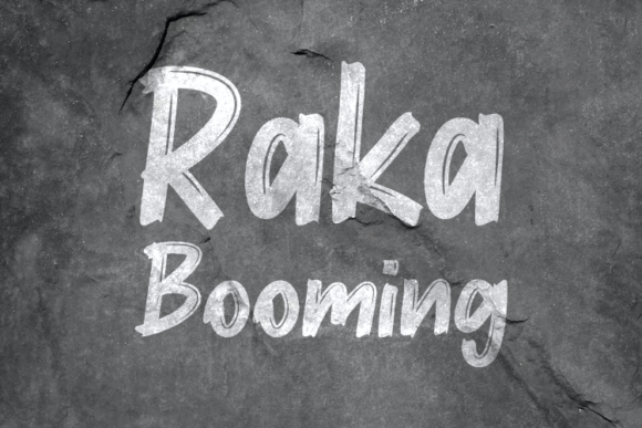 Raka Booming: A Script Font for Creative Crafters