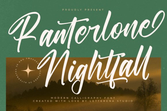 Ranterlone Nightfall: A Script Font for Modern Branding