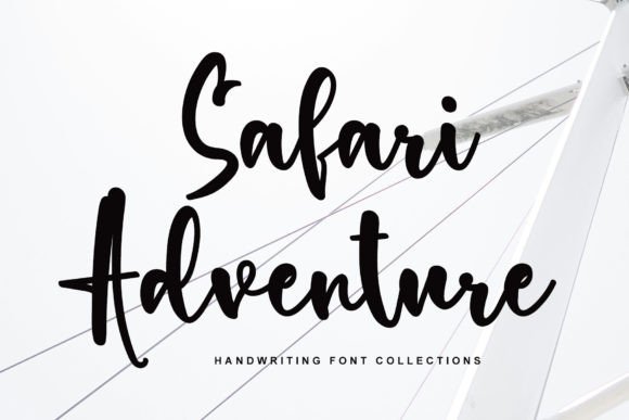 Safari Adventure: A Handwritten Font for Editorial Elegance