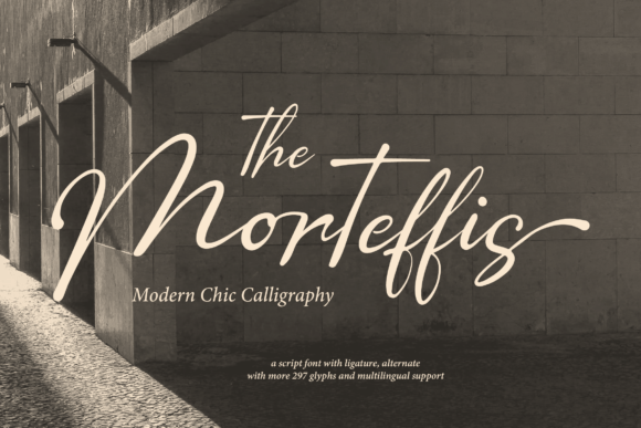 The Morteffis Font for Handmade and Commercial Craft Projects