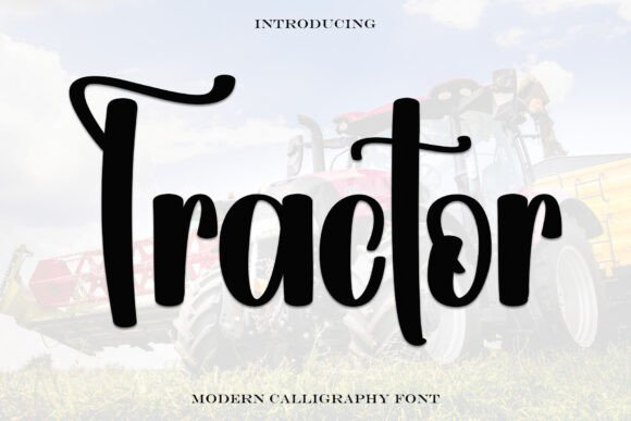 Tractor: A Script Font That Elevates Digital Branding