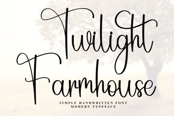 Twilight Farmhouse: A Timeless Script Font for Modern Web Design