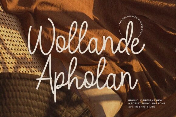 Wollande Apholan: A Script Font for Beautiful Craft Projects