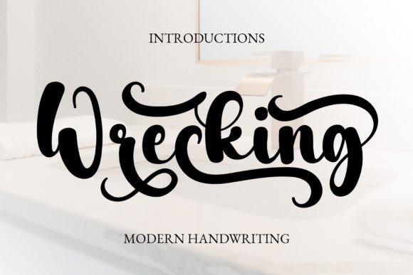 Wrecking: A Timeless Script Font for Editorial Design
